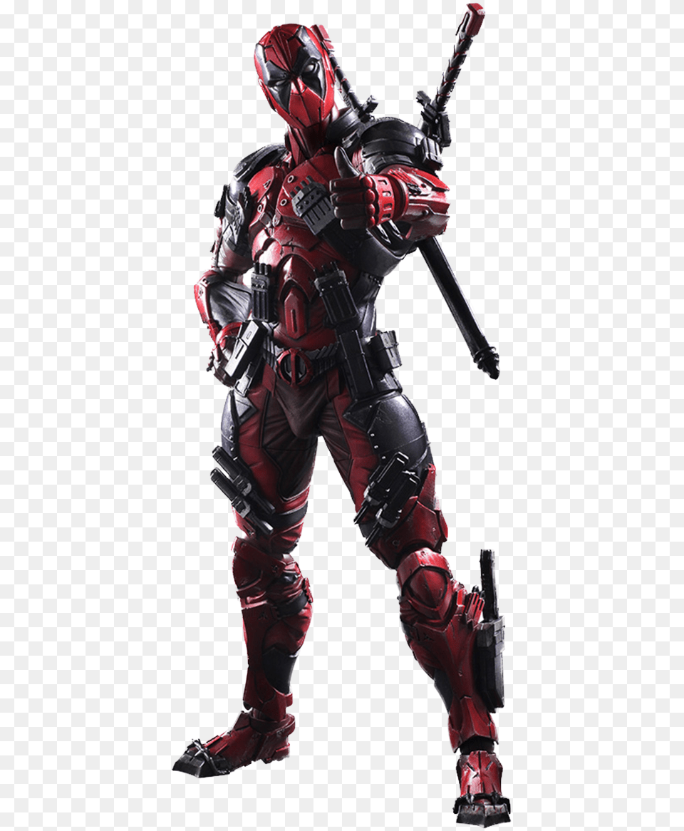 Play Arts Kai Deadpool, Adult, Male, Man, Person Png