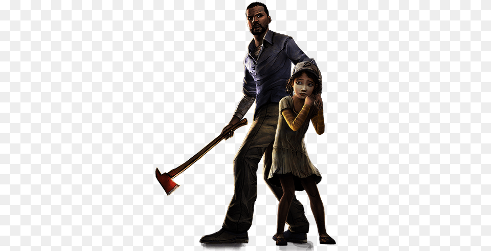 Play As Lee Everett A Convicted Criminal Who Has Clementine The Walking Dead, Adult, Person, Man, Male Free Transparent Png