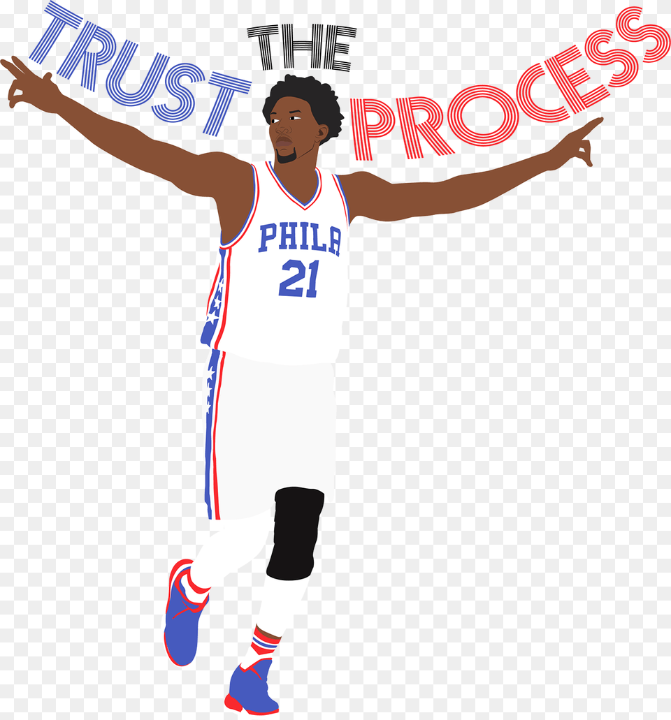 Play Basketball Clipart Joel Embiid Art, Person, People, Shoe, Clothing Free Png