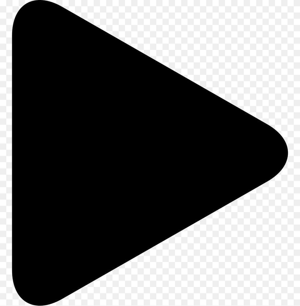 Play Button Arrowhead Rounded Play Button, Triangle, White Board Png Image