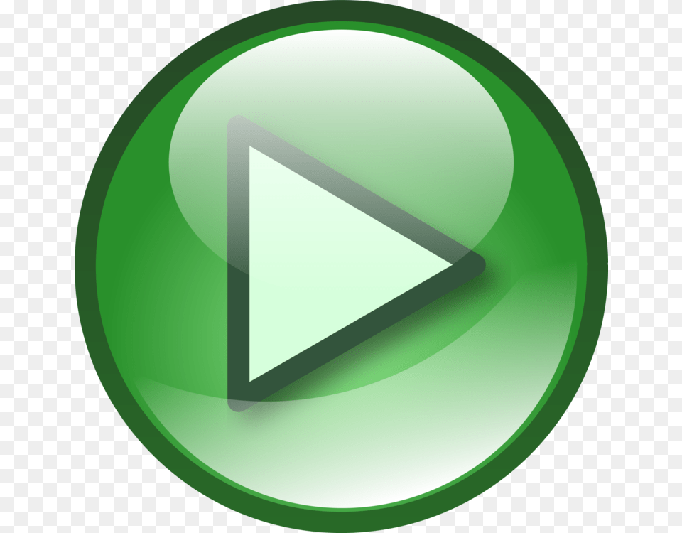 Play Button Gif, Triangle, Disk, Green Free Png Download