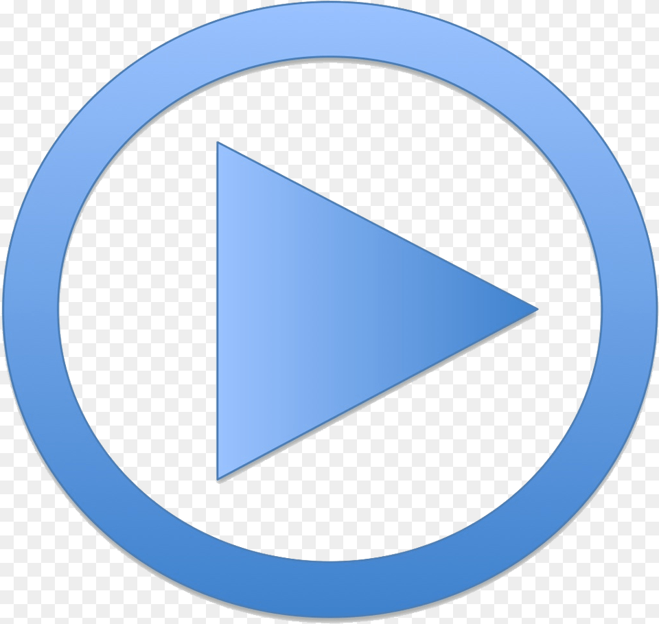 Play Button Image Blue Play Button, Triangle, Disk Free Transparent Png