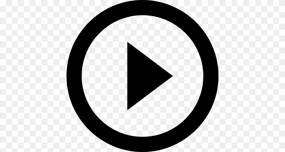 Play Button Inside A Circle, Triangle, Symbol Png