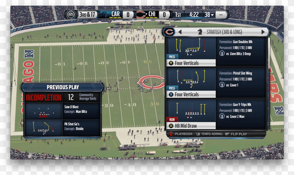 Play Call Screen Developed For Madden Nfl Soccer Specific Stadium, Scoreboard, Field Free Png