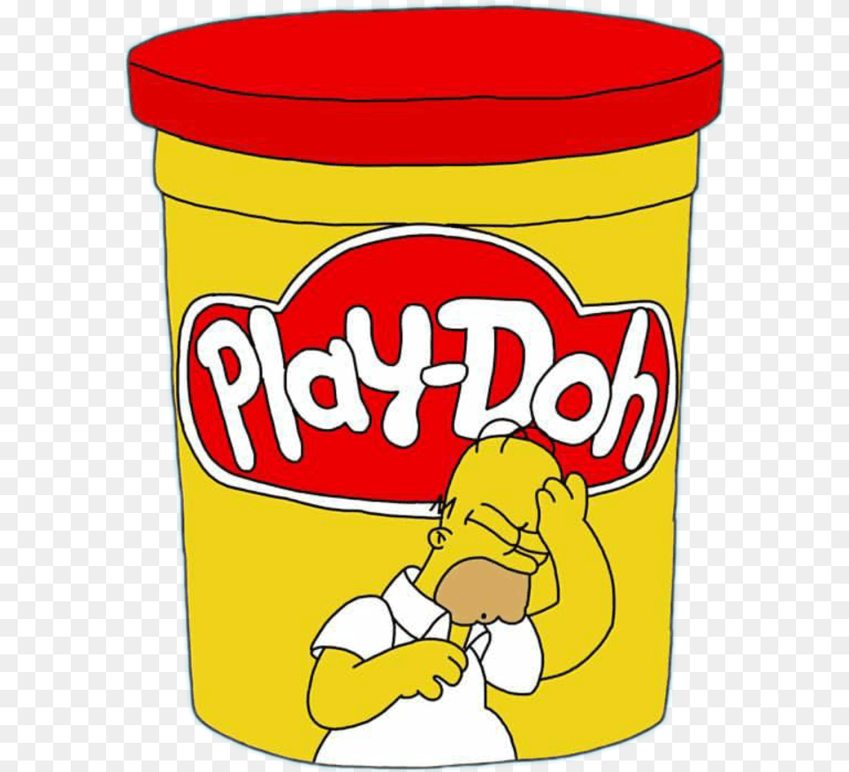 Play Doh Simpsons Homerosimpsons Snack, Baby, Person, Cream, Dessert Png