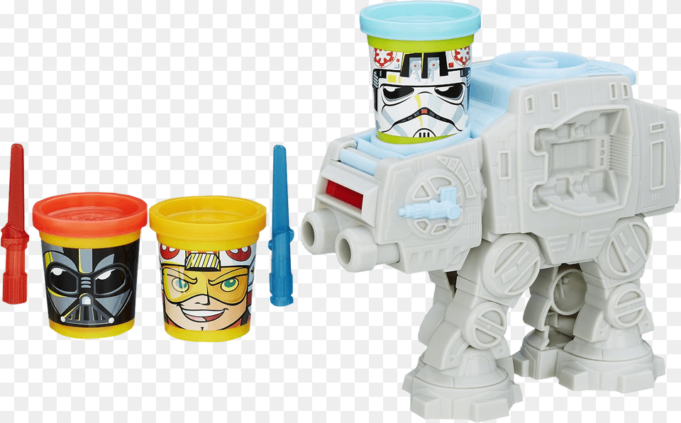 Play Doh Star Wars At At Attack Toy With Can Heads Pd Sw Igrovoj Nabor S Plastilinom At Atakuet, Cup Png