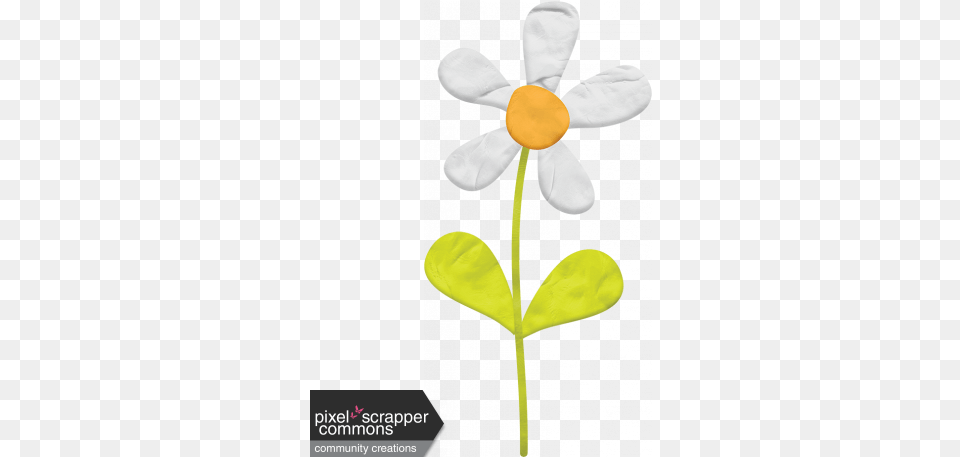 Play Dough Flower Graphic By Gina Jones Pixel Scrapper Play Dough Flower White, Plant, Petal, Daisy, Leaf Png