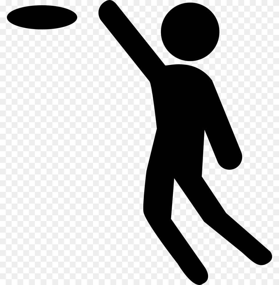Play Frisbee, Silhouette, Stencil, People, Person Free Transparent Png