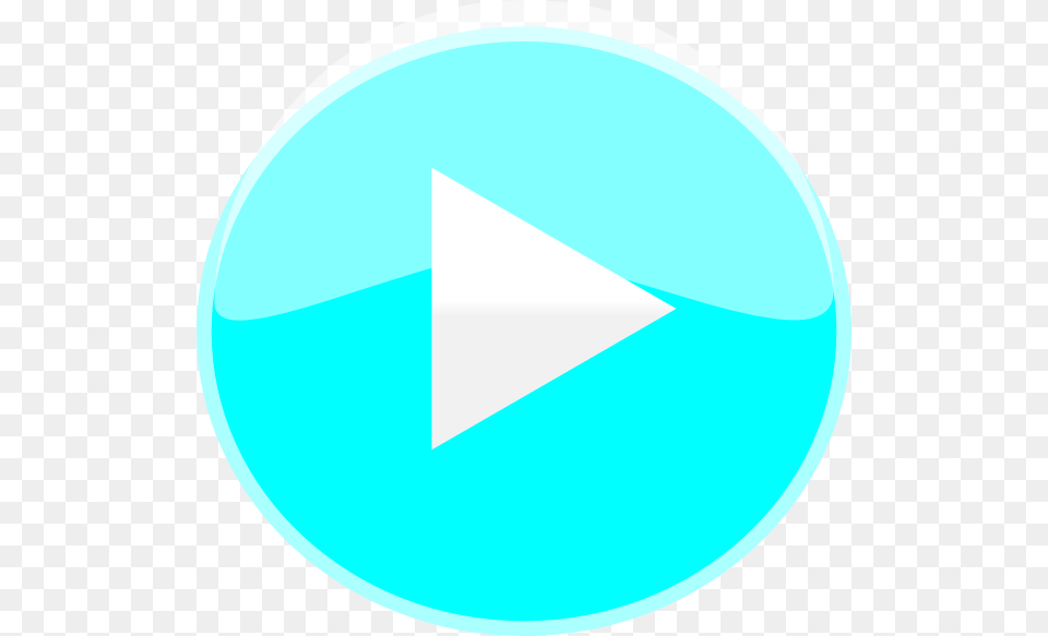 Play Icon Sky Blue Circle, Triangle Png