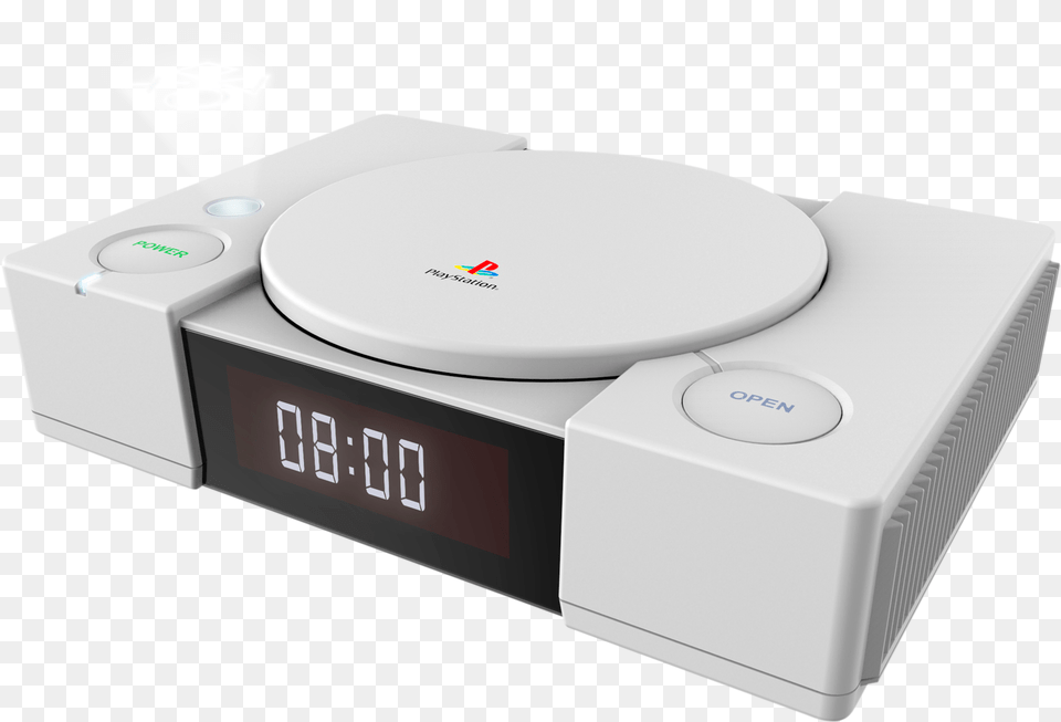 Play In Ours Console Alarm Clock Playstation Icon Lights, Electronics, Cd Player, Computer Hardware, Screen Png Image