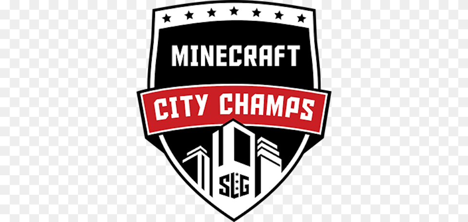 Play Minecraft On The Big Screen In Your Local Los Minecraft City Champs, Logo, Emblem, Symbol, Scoreboard Free Transparent Png