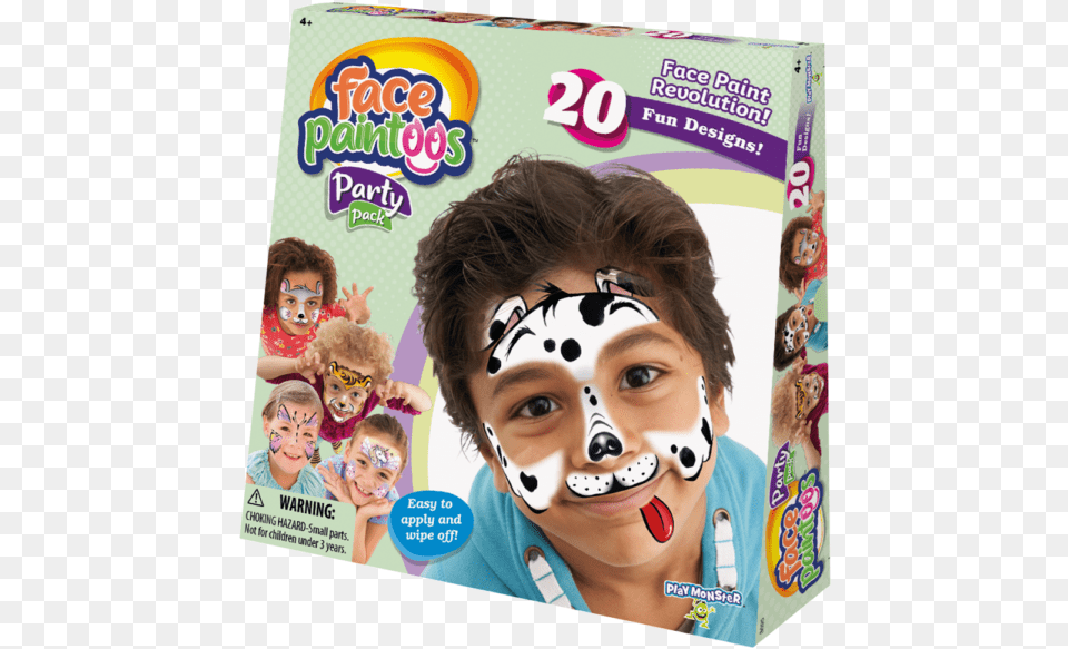 Play Monster Face Paintoos Party Pack Face Paintoos Party Pack, Head, Person, Child, Female Free Png Download