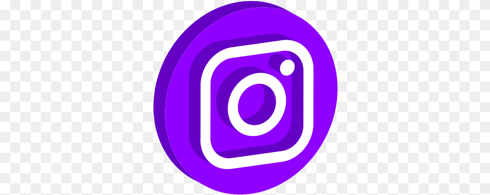 Play Online Logo Social Instagram Icon Purple Instagram Icon, Spiral, Light, Disk Png Image