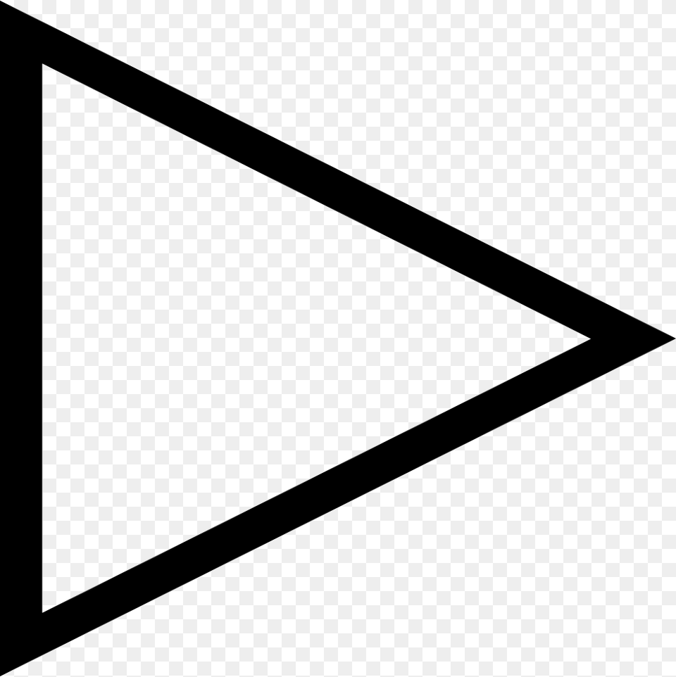 Play Right Arrow Triangle Outline Icon, Weapon Png