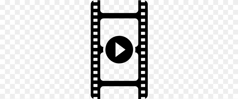 Play Symbol On Film Strip Vector Film Strip Vector, Gray Free Transparent Png