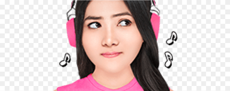 Play The Music With Isyana Sarasvati Sticker, Adult, Person, Woman, Head Png Image