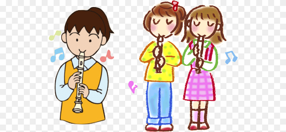 Play The Recorder Clipart, Child, Female, Girl, Person Png