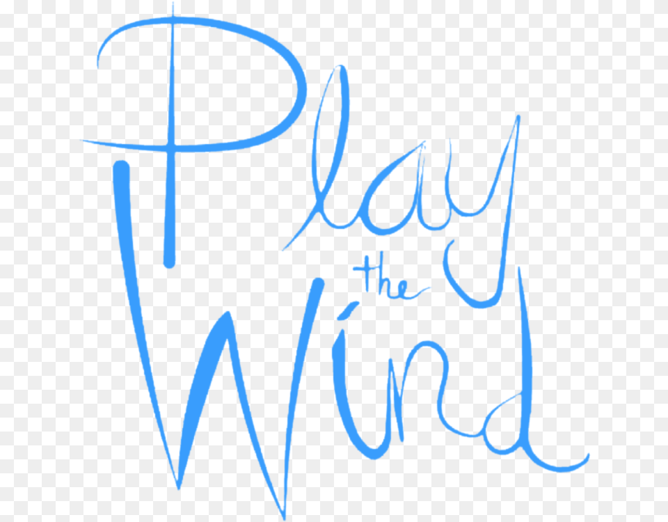 Play The Wind Logo, Handwriting, Text, Bow, Weapon Free Transparent Png