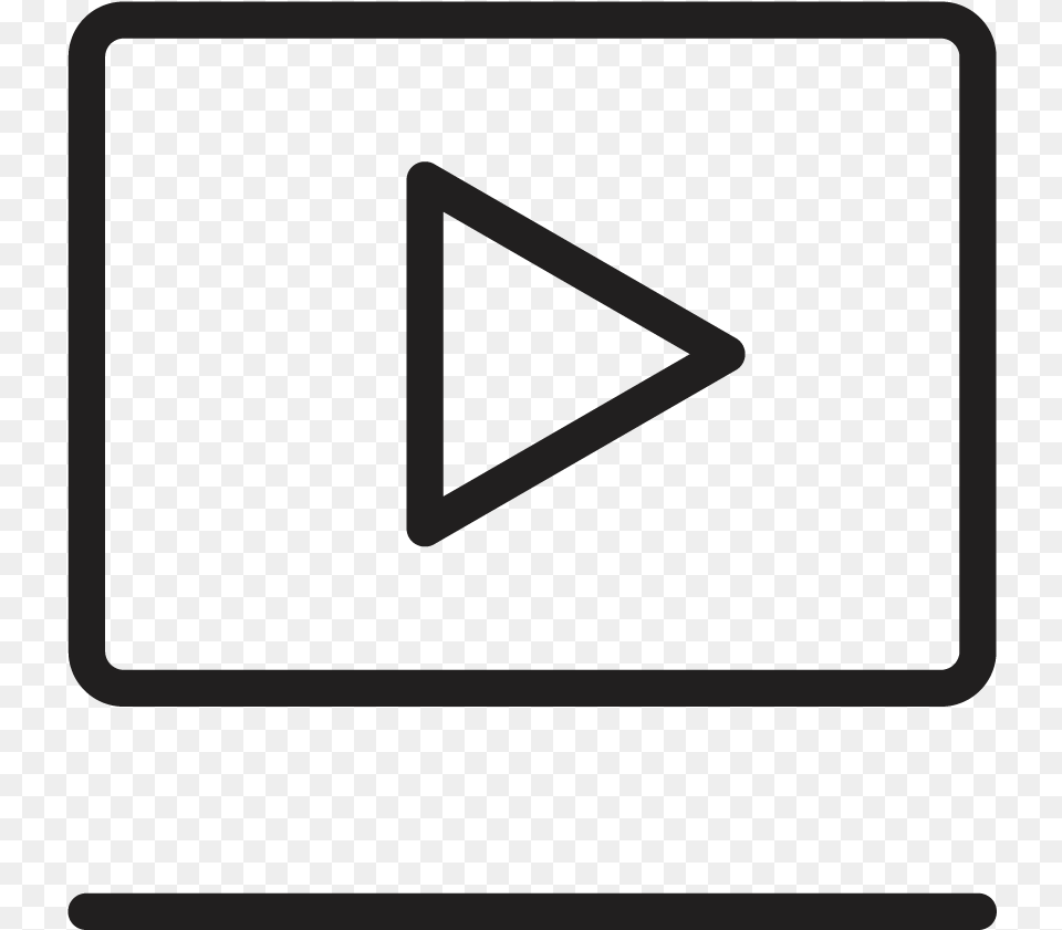 Play Video Icon Plug And Play Icon, Triangle, Blackboard, Weapon Png Image