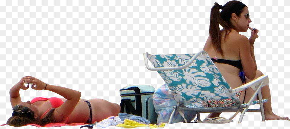 Playa Verano Bikini Beach People Sitting, Swimwear, Person, Body Part, Hand Free Transparent Png