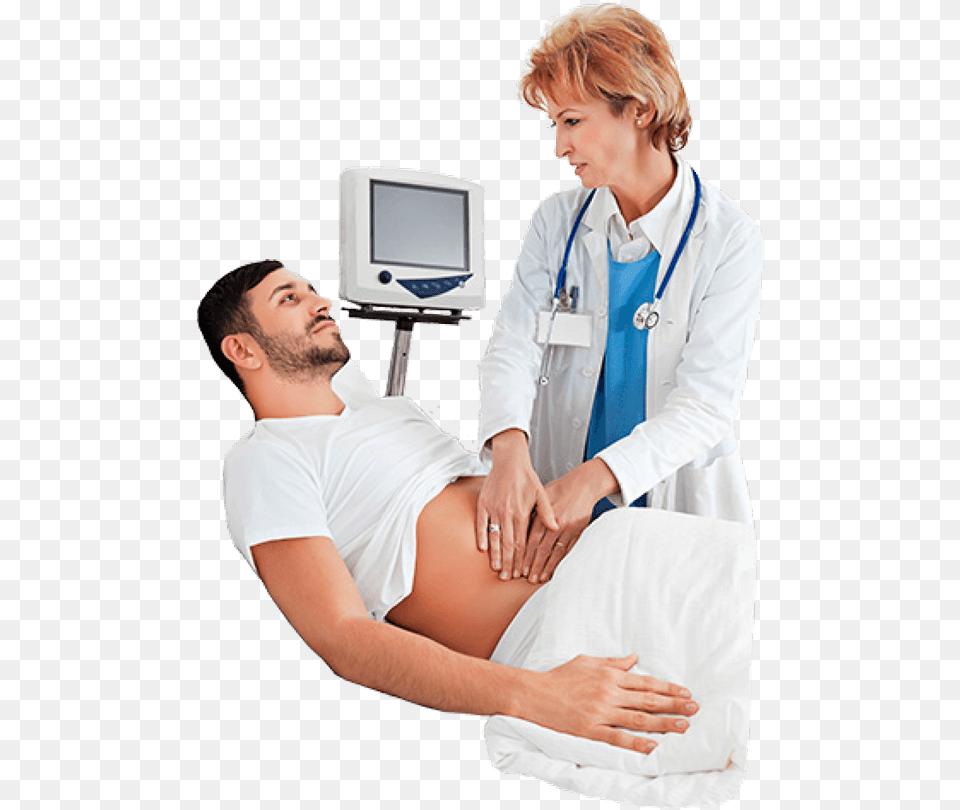 Playa Vista Medical Center Doctor With Patient, Adult, Person, Man, Male Png Image