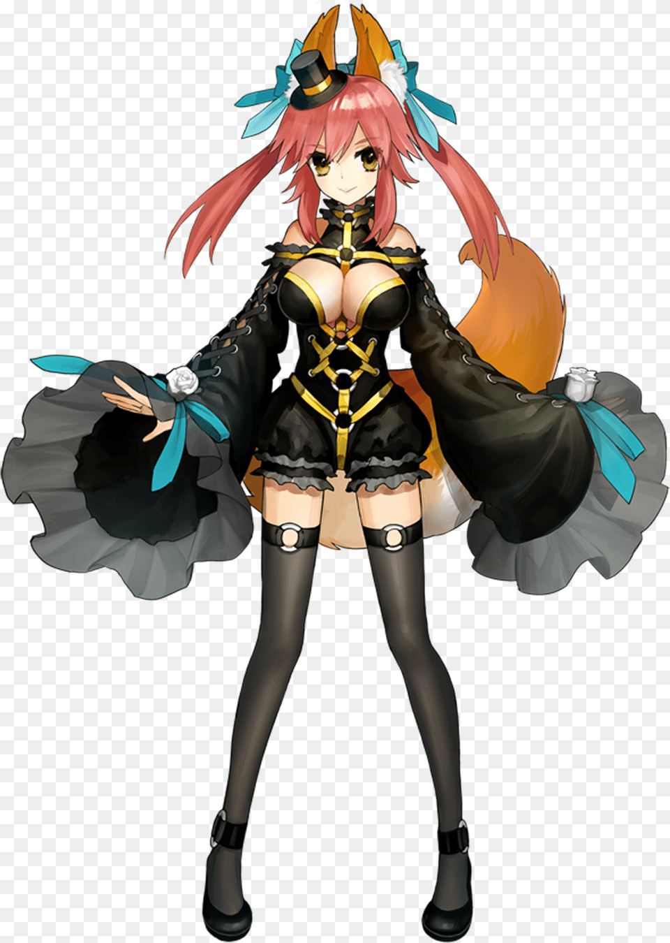 Playable Caster Fate Extra Type Moon Wiki Gothic Tamamo No Mae Extra Ccc, Book, Clothing, Comics, Costume Png