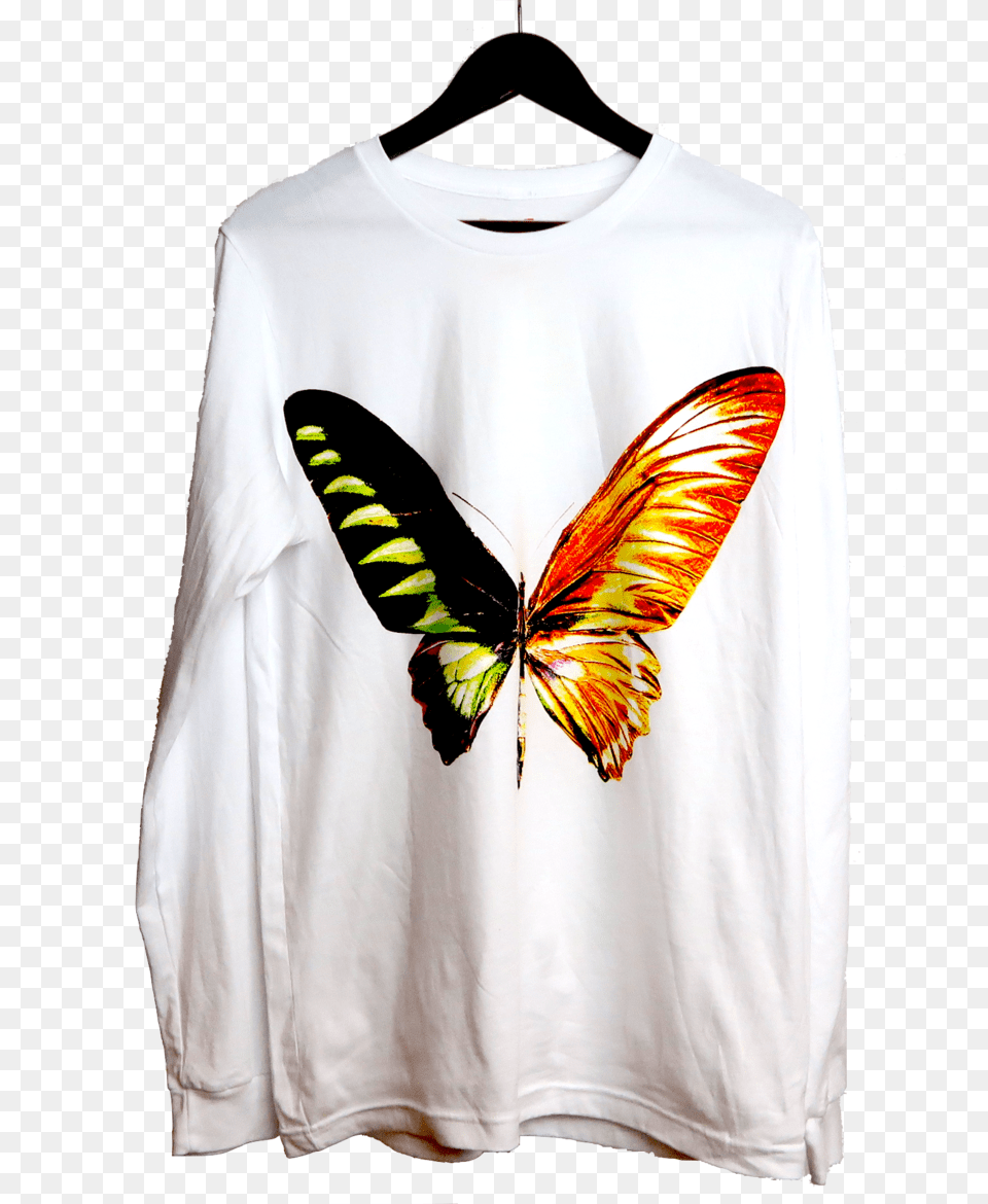 Playboi Carti Butterfly Long Sleeve Merchwav, Clothing, Long Sleeve, T-shirt, Shirt Png