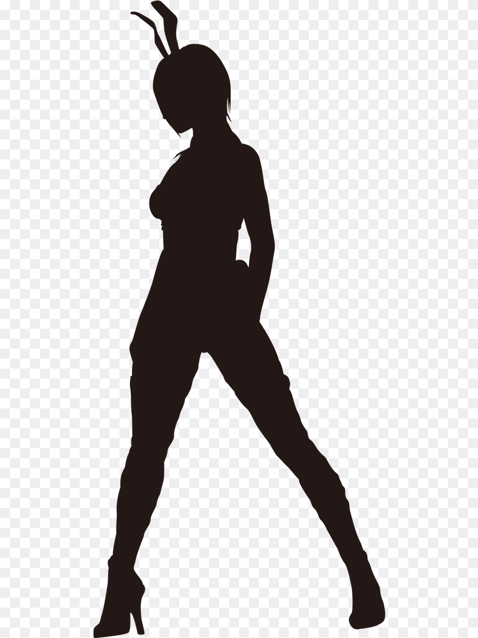 Playboy Bunny Girl Silhouette, Dancing, Leisure Activities, Person Free Transparent Png