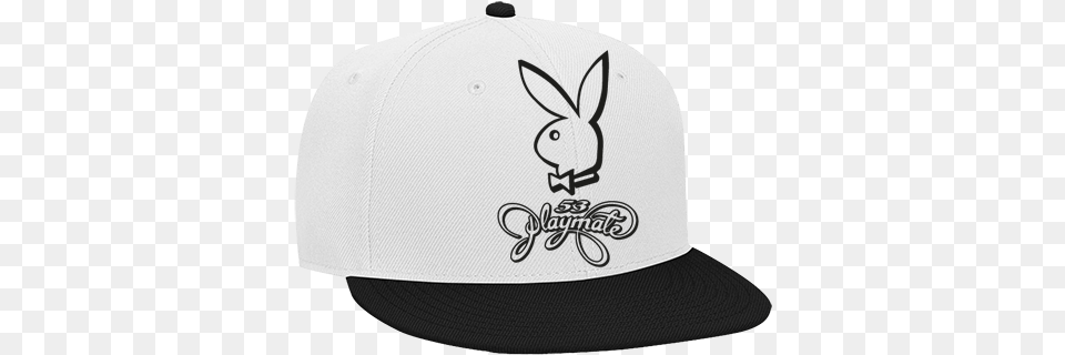 Playboy Snapback Flat Bill Hat Playboy Bunny, Baseball Cap, Cap, Clothing, Hardhat Free Png