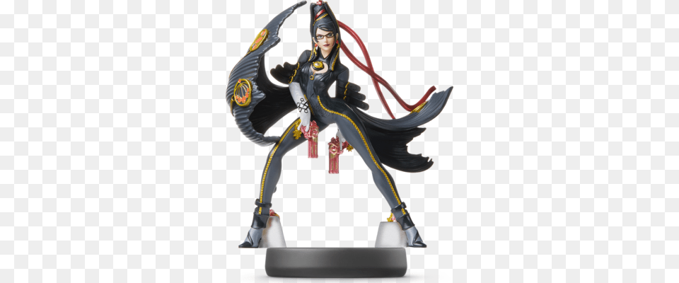 Player 2 Amiibo Figure Amiibo Bayonetta Player, Adult, Female, Person, Woman Png