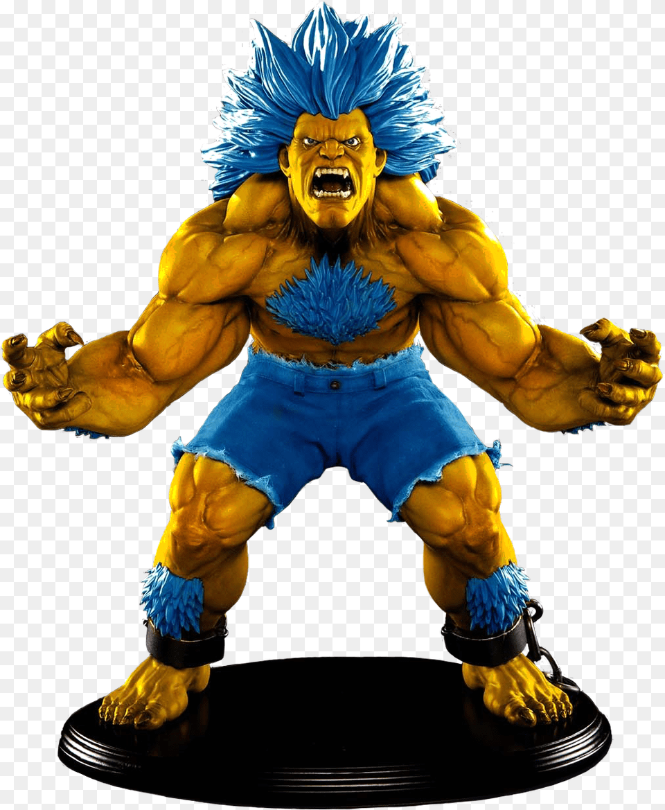 Player 2 Exclusive Blanka 14 Scale Statue Street Fighter 2 Dhalsim Statue, Baby, Person, Face, Head Free Png Download