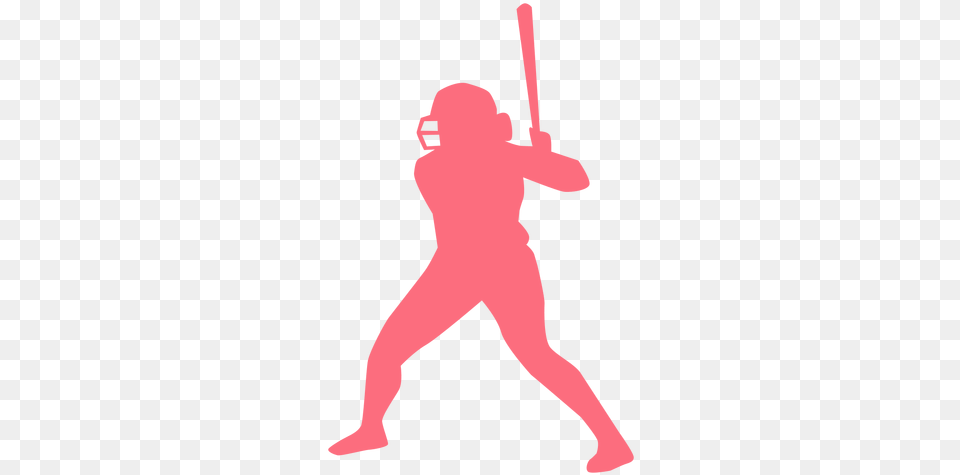 Player Bat Helmet Baseball Ballplayer Silhouette Silueta De Beisbolista Mujer, People, Person, Baseball Bat, Sport Free Png Download