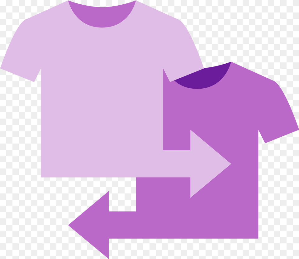 Player Change Icon Graphic Design, Clothing, T-shirt, Shirt, Purple Free Png