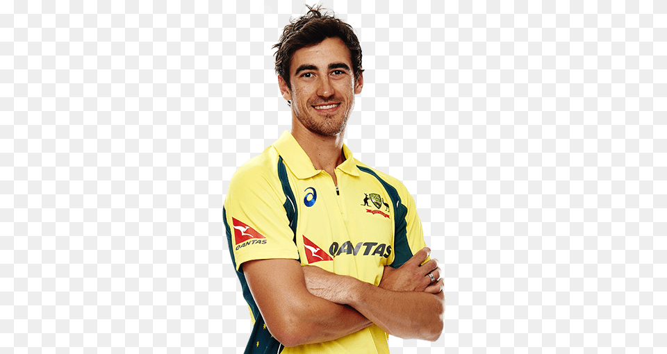 Player Mitchell Starc, Shirt, Clothing, Face, Person Free Transparent Png