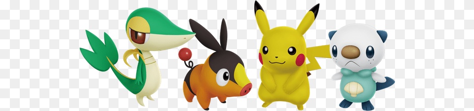 Player Pokemon Pikachu Oshawott Snivy Tepig, Plush, Toy Free Png Download