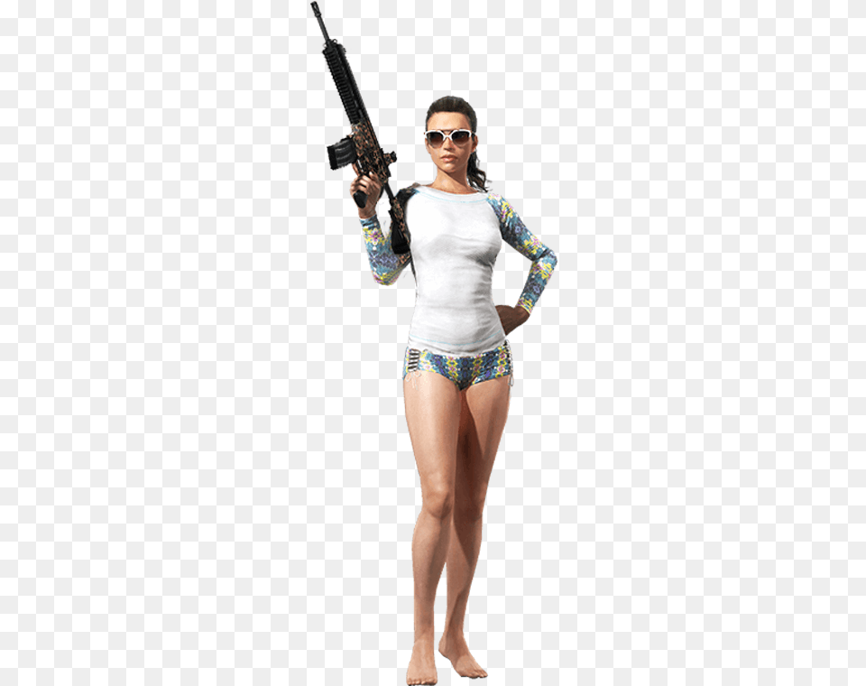 Player Unknown Battleground Sanhok Dress, Adult, Weapon, Rifle, Person Png