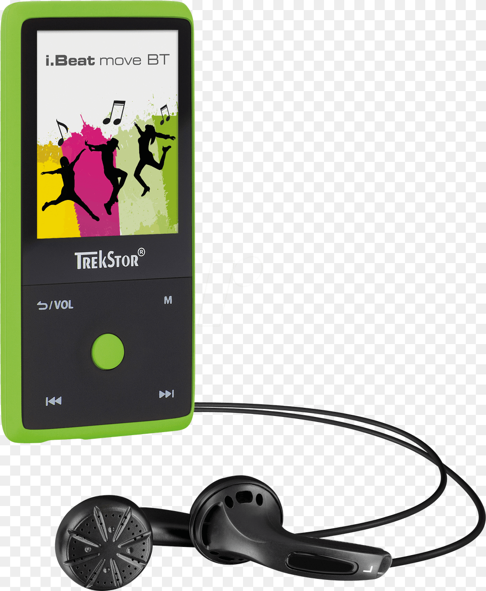 Player With Trekstor Mp3 Player Mp4 Player Trekstor Ibeat Move, Electronics, Mobile Phone, Phone, Person Png Image