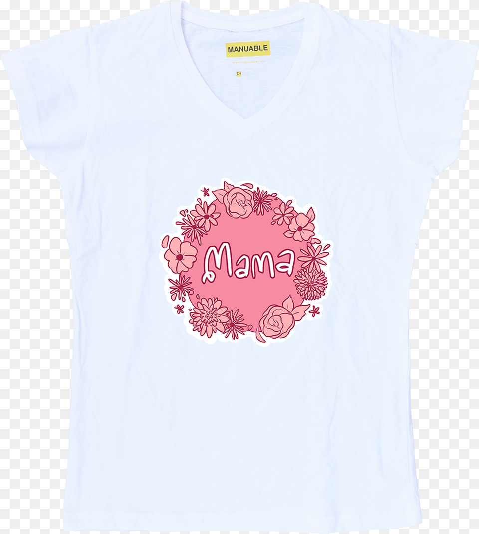 Playera Da De Las Madres Crculo De Flores Active Shirt, Clothing, T-shirt, Stain Free Png Download