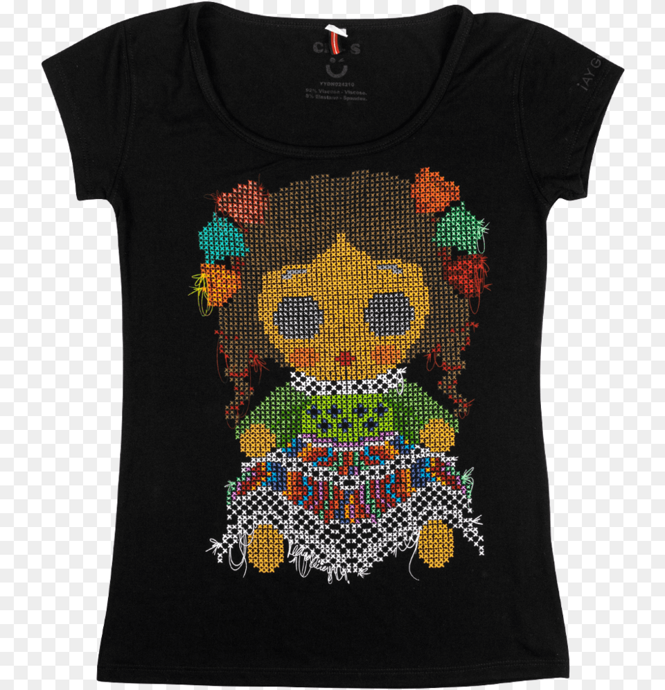 Playeras Mazahua, Applique, Clothing, Pattern, T-shirt Free Png Download