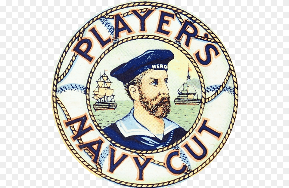 Players Navy Cut Logo John Players Navy Cut, Badge, Symbol, Adult, Male Png