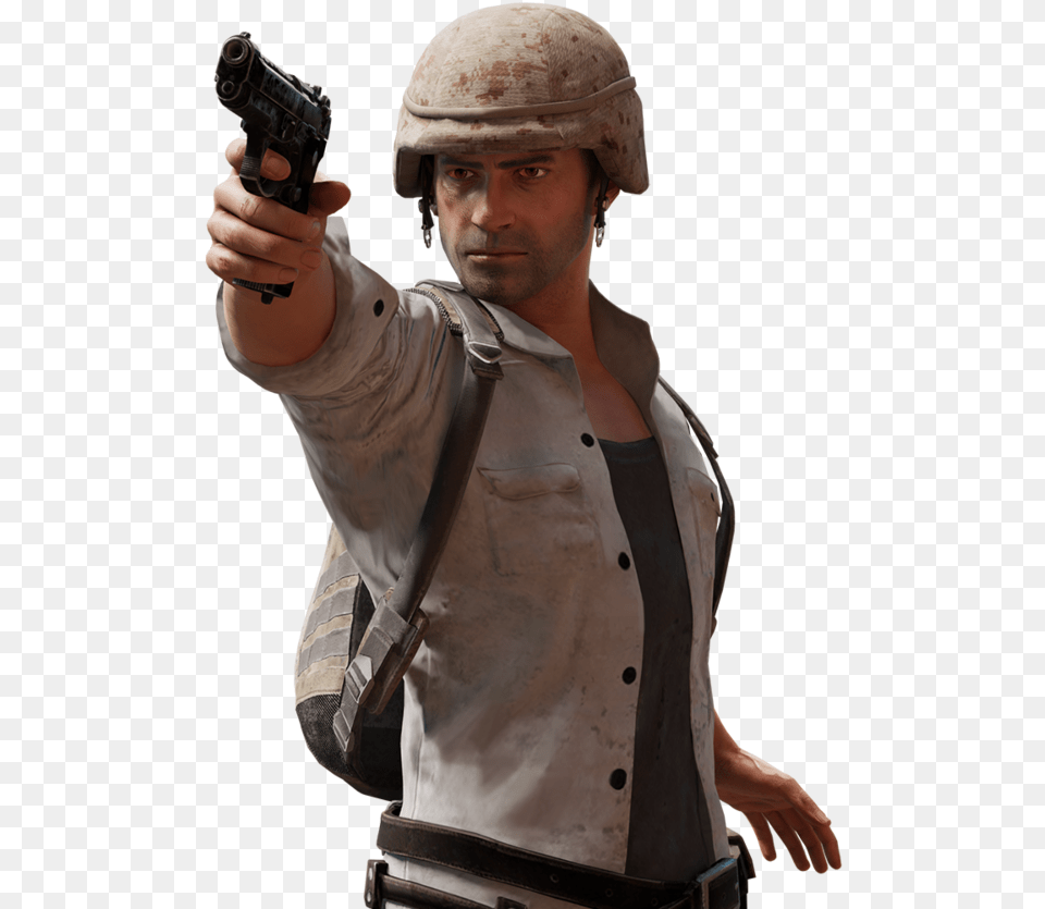 Playerunknown S Tunnel Shroud Game Video Trouble Battlegrounds Pubg, Weapon, Handgun, Gun, Firearm Png Image