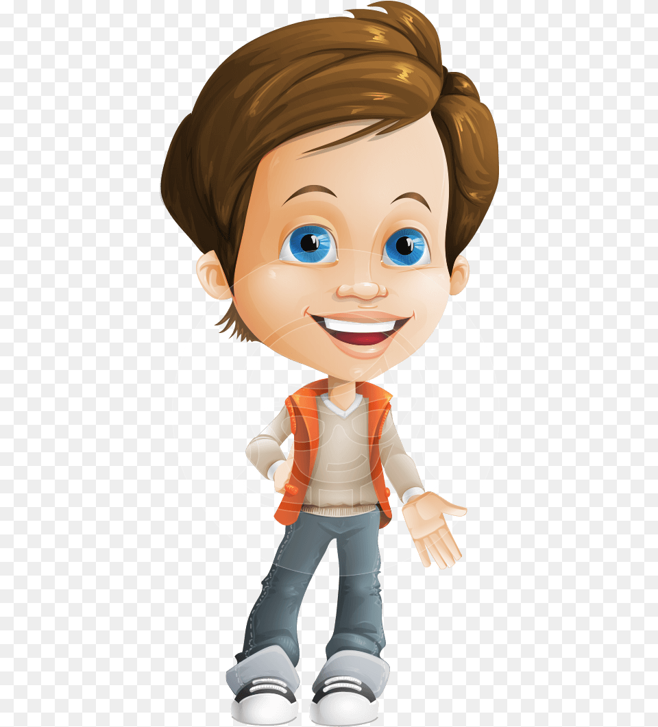 Playful Boy Cartoon Vector Character Aka Richie In Cartoon Playful Boy, Baby, Person, Face, Head Png