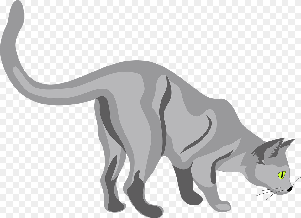 Playful Cat Clipart, Animal, Mammal, Pet, Dinosaur Free Png Download