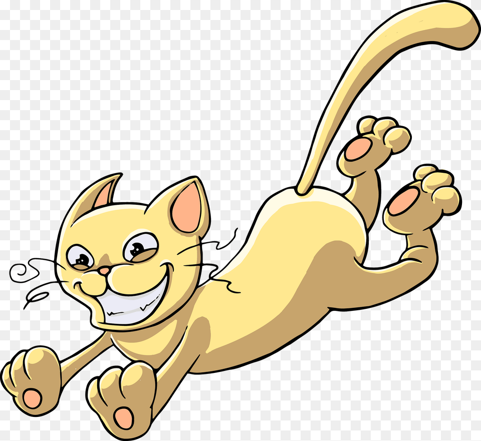 Playful Cat Clipart, Cartoon, Smoke Pipe, Face, Head Free Png