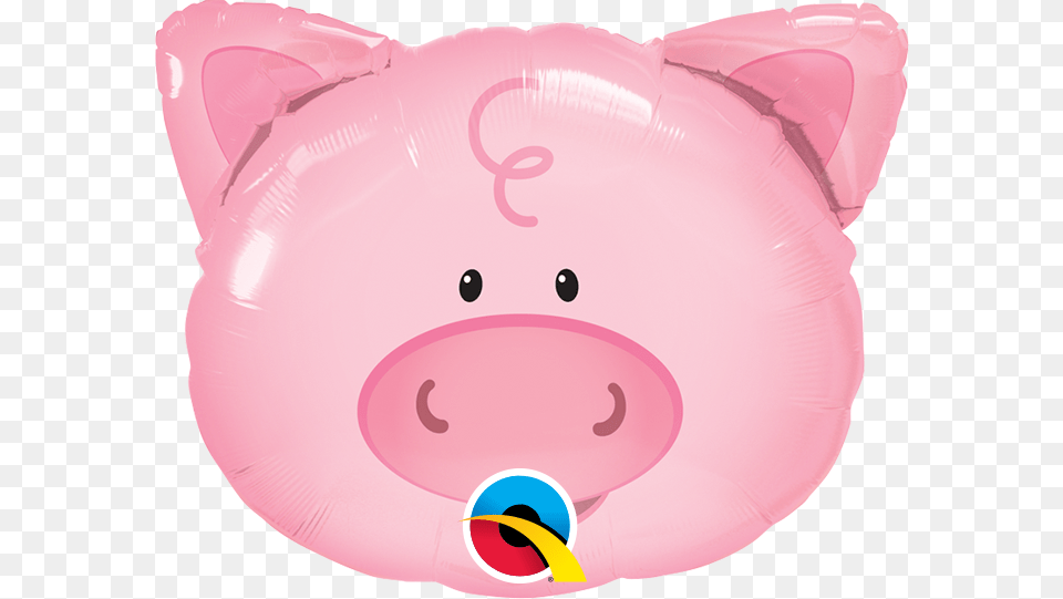 Playful Pig Pig Party Theme, Piggy Bank, Balloon Free Png Download