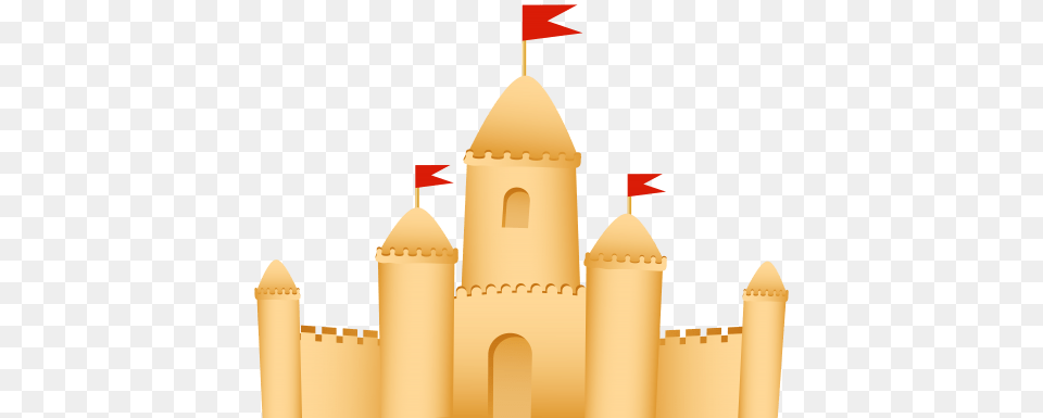 Playful Sand Castle Clipart, Architecture, Building, Dome, Fortress Png