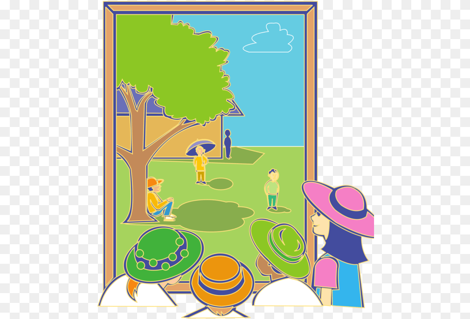Playgraphic Designsquare Looking Out The Window Clipart, Hat, Clothing, Person, Plant Png