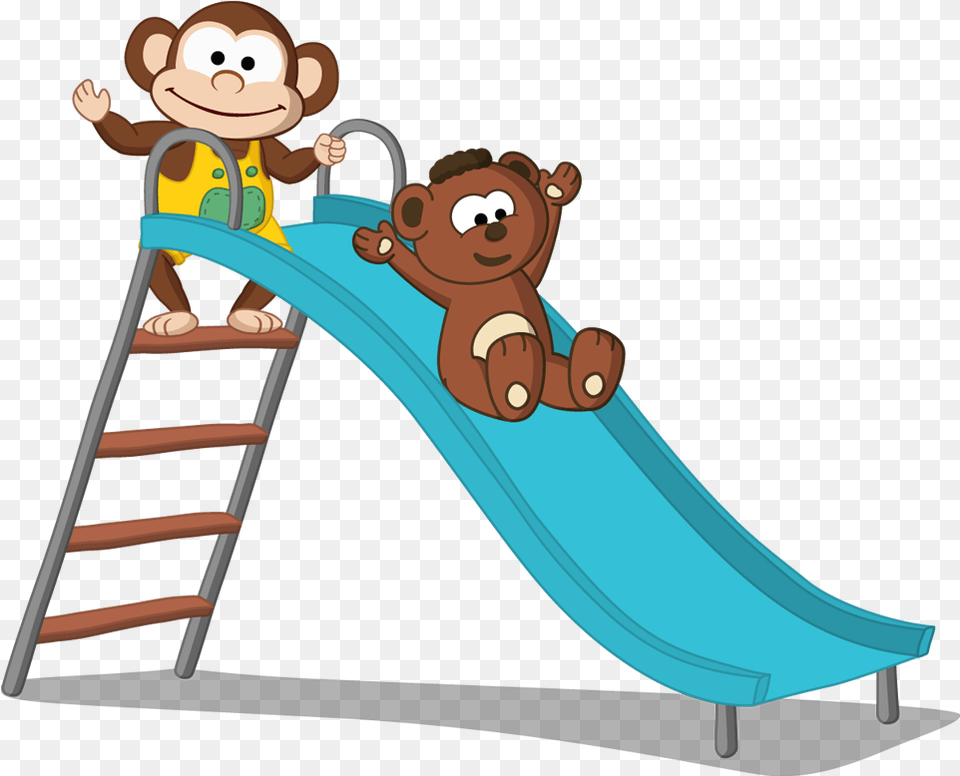 Playground Slide Clipart Download Cartoon, Toy, Outdoors, Play Area Free Png