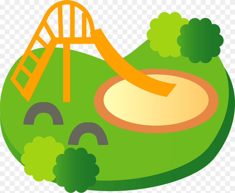 Playground Slide In A Park Clipart, Play Area, Outdoor Play Area, Outdoors, Grass Free Transparent Png