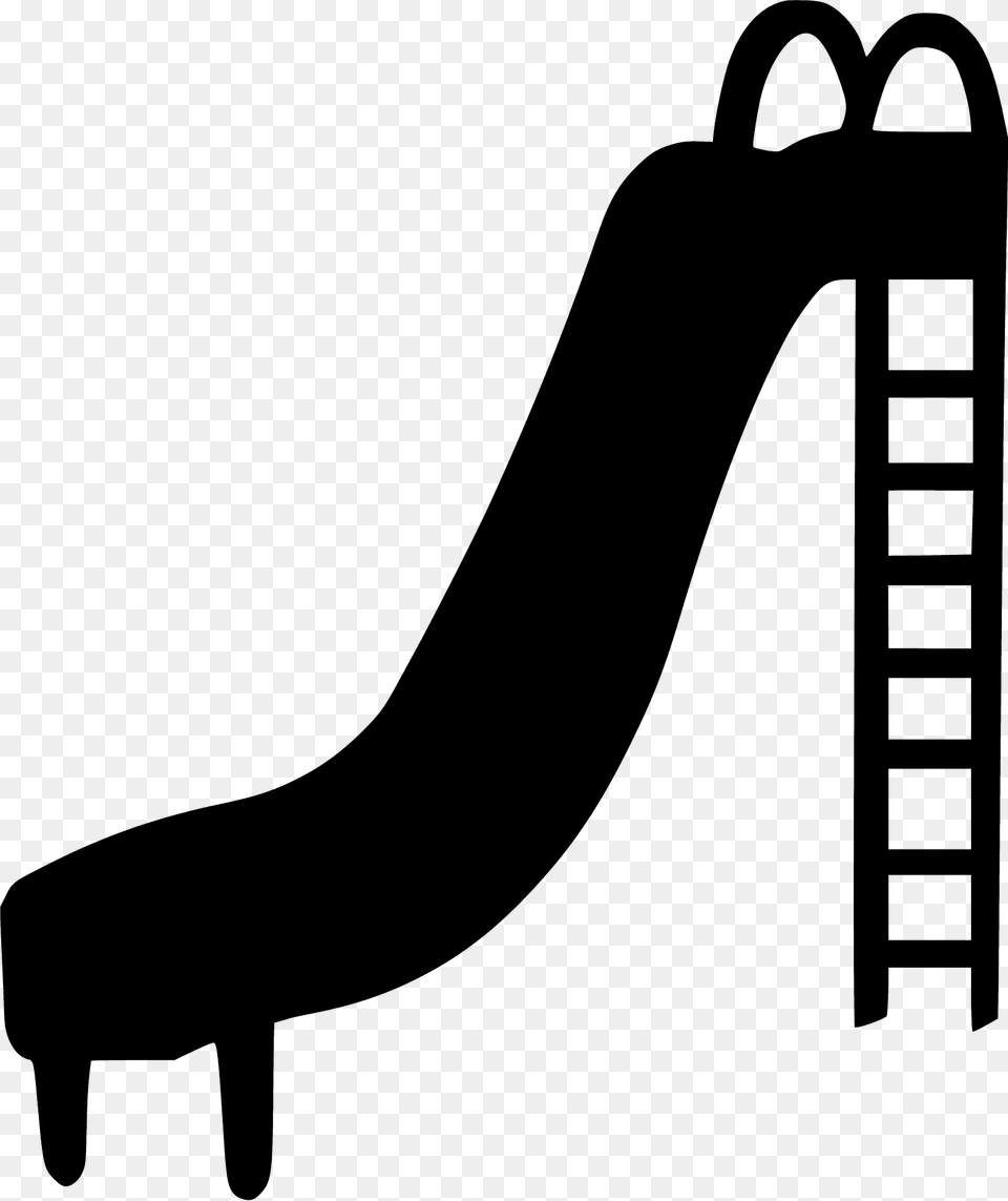 Playground Slide Silhouette, Toy, Play Area, Outdoors, Outdoor Play Area Png Image